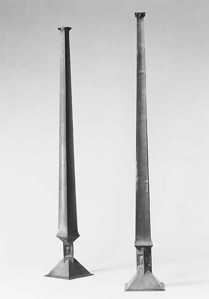 Vase, Frank Lloyd Wright (American, Richland Center, Wisconsin 1867–1959 Phoenix, Arizona), Copper, American