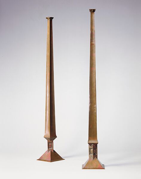 Vase, Frank Lloyd Wright (American, Richland Center, Wisconsin 1867–1959 Phoenix, Arizona), Copper, American