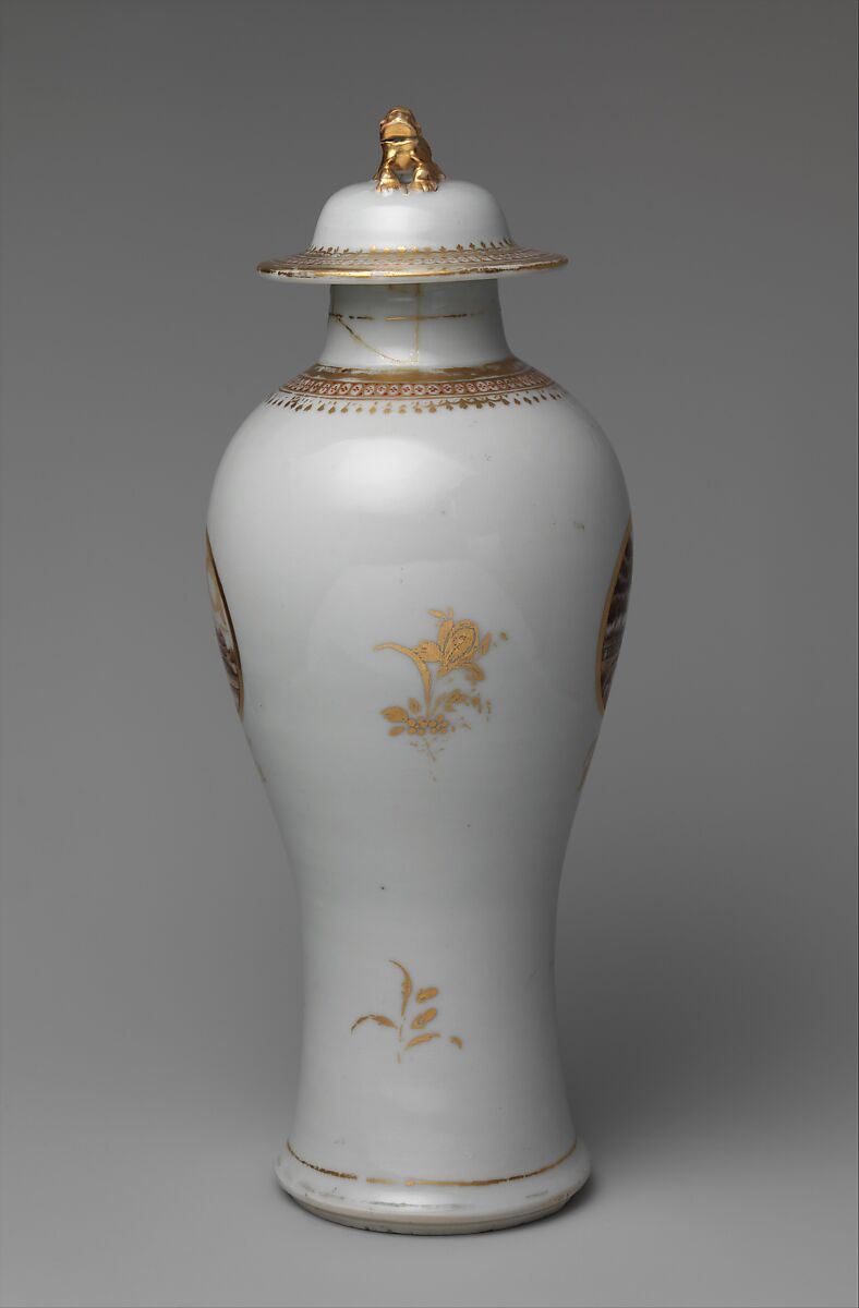 Covered Vase, Porcelain, Chinese