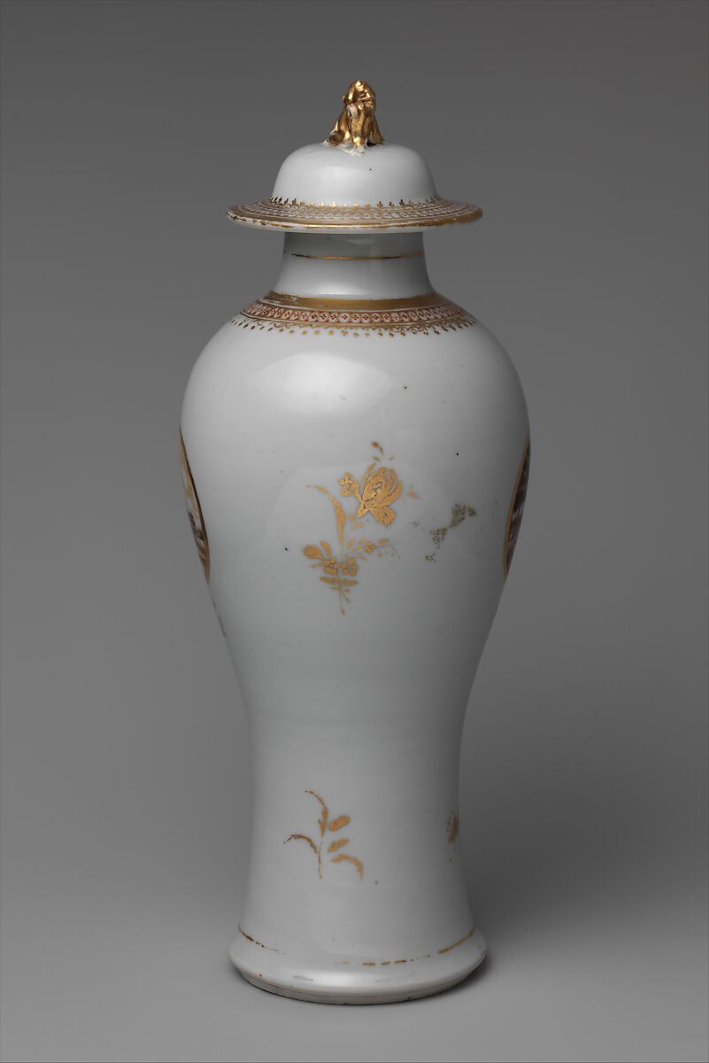 Covered Vase, Porcelain, Chinese