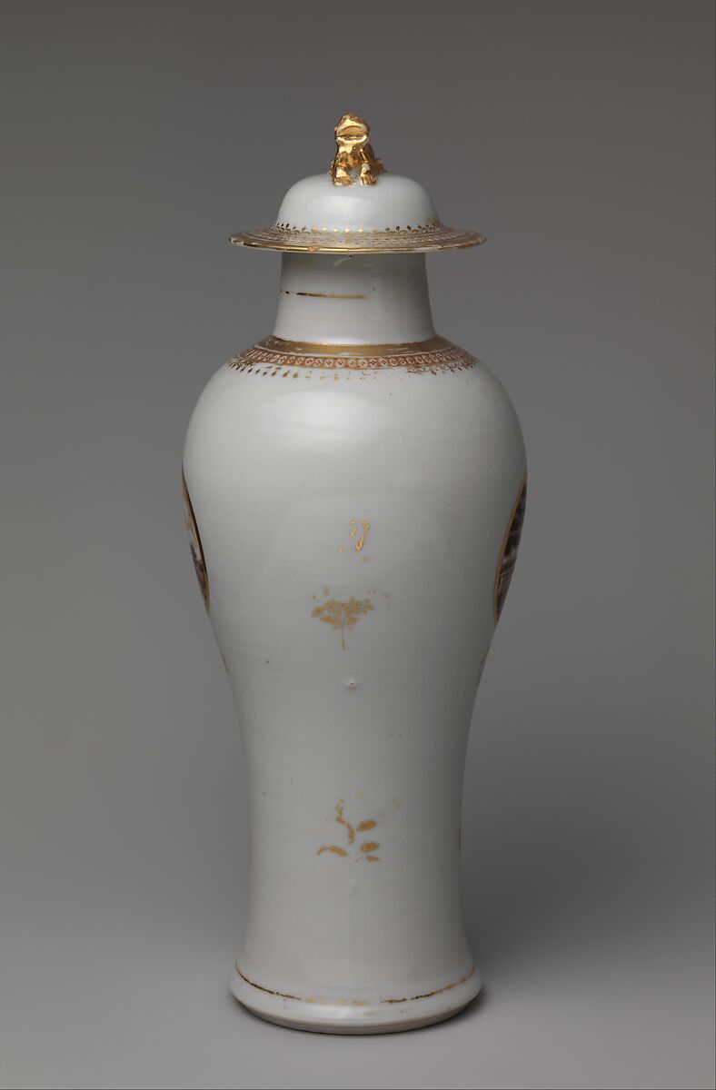 Covered Vase, Porcelain, Chinese