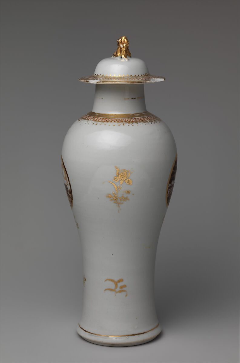 Covered Vase, Porcelain, Chinese