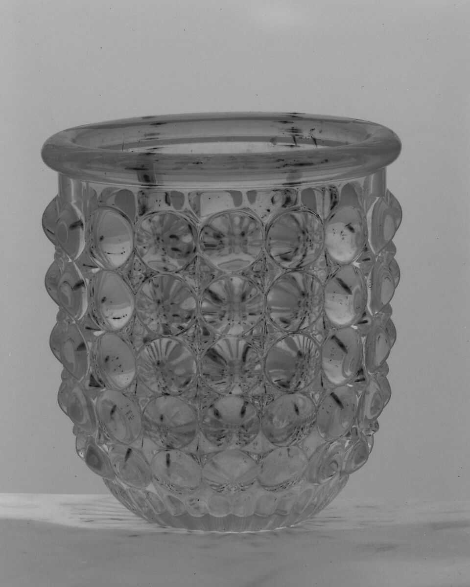 Vigil Light, Richards and Hartley Flint Glass Co. (ca. 1870–1890), Pressed colorless and opalescent glass, American 