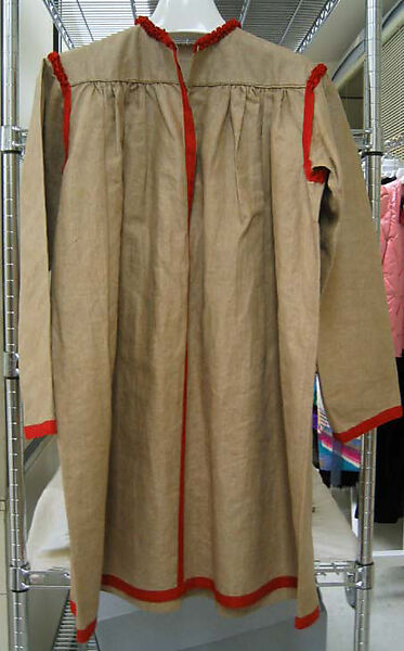 Gym suit, linen, cotton, leather, metal, French