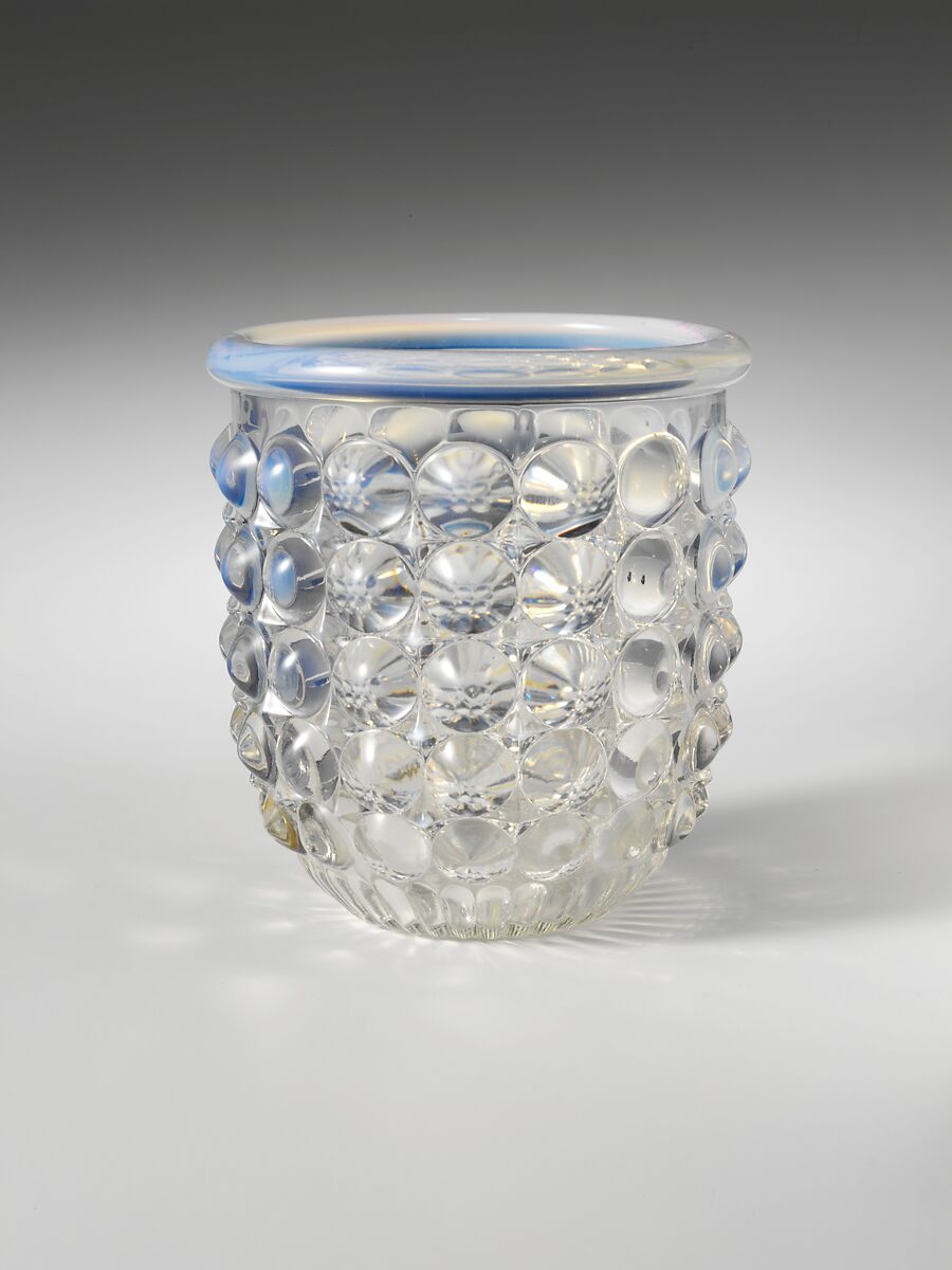 Vigil Light, Richards and Hartley Flint Glass Co. (ca. 1870–1890), Pressed colorless and opalescent glass, American 