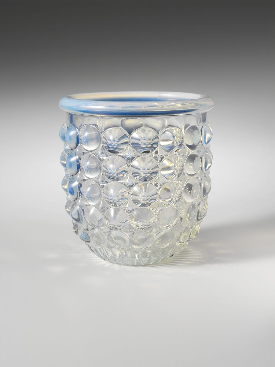 Vigil Light, Richards and Hartley Flint Glass Co. (ca. 1870–1890), Pressed colorless and opalescent glass, American 