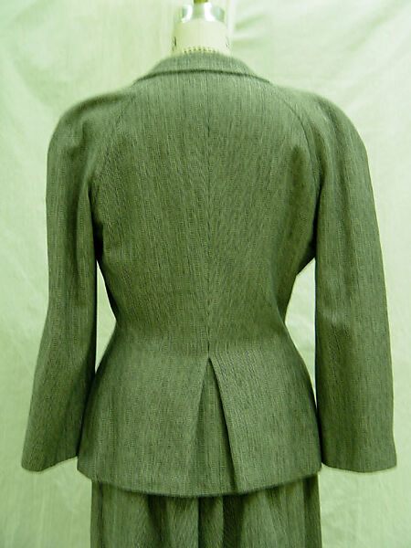 Ensemble, Claire McCardell (American, 1905–1958), wool, cotton, leather, metal thread, American
