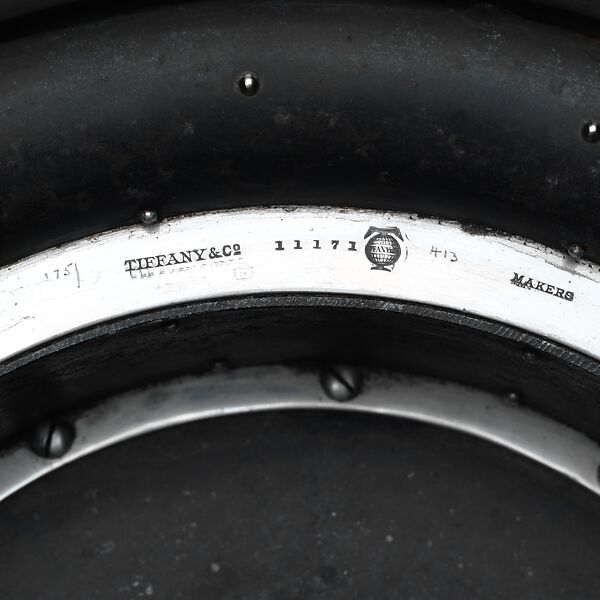 Viking Punch Bowl, Tiffany &amp; Co. (1837–present), Iron, silver, gold, and streaked ebony, American