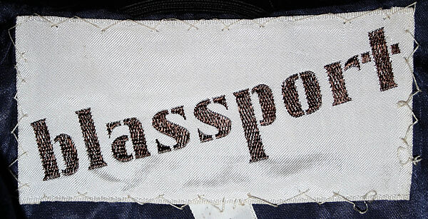 Ensemble, Bill Blass Ltd. (American, founded 1970), (a) cotton; (b) leather; (c) wool, American