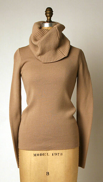 Ensemble, Bill Blass Ltd. (American, founded 1970), (a) cotton; (b) leather; (c) wool, American