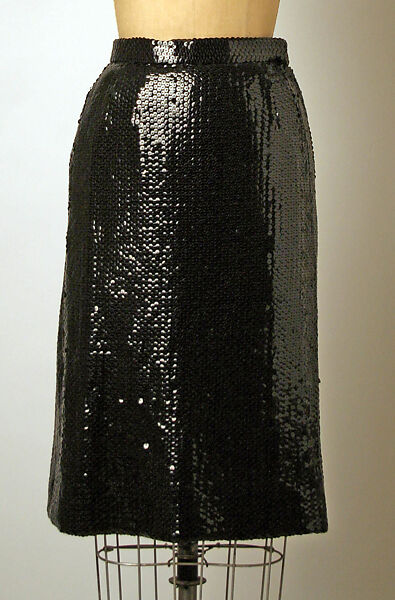 Evening ensemble, Bill Blass Ltd. (American, founded 1970), rayon, plastic, fur, American