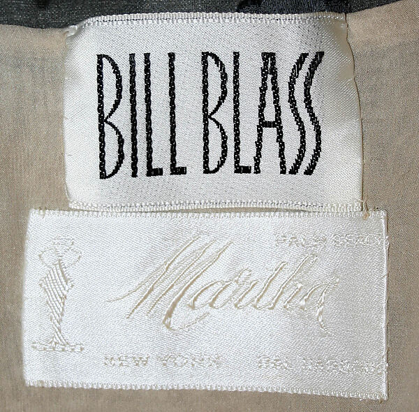 Evening ensemble, Bill Blass Ltd. (American, founded 1970), silk, leather, American