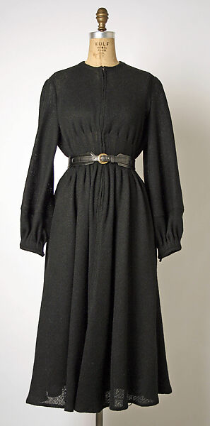 Dress, Geoffrey Beene (American, Haynesville, Louisiana 1927–2004 New York), wool, leather, American 