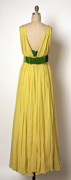 Evening dress, Jean Dessès (French (born Egypt), Alexandria 1904–1970 Athens), silk, French