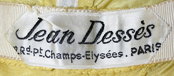Evening dress, Jean Dessès (French (born Egypt), Alexandria 1904–1970 Athens), silk, French