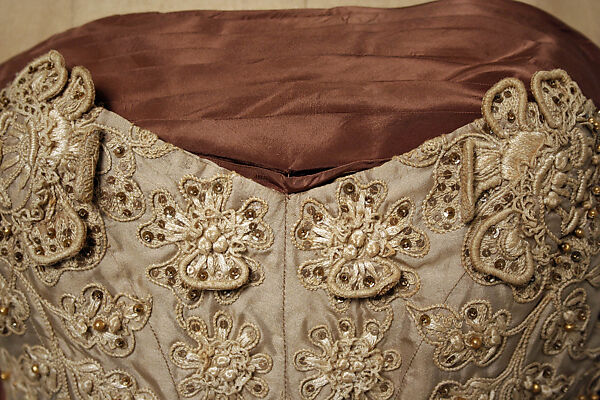 Evening dress, Jean Dessès (French (born Egypt), Alexandria 1904–1970 Athens), silk, cotton, plastic, French