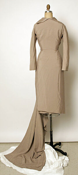 Dress, Jean Dessès (French (born Egypt), Alexandria 1904–1970 Athens), koda, teca, rayon staple, French