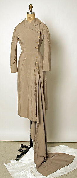 Dress, Jean Dessès (French (born Egypt), Alexandria 1904–1970 Athens), koda, teca, rayon staple, French 