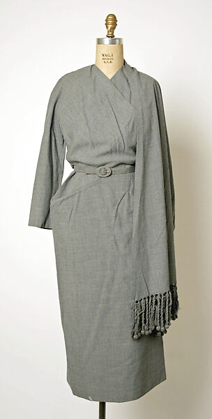 Dress, Jean Dessès (French (born Egypt), Alexandria 1904–1970 Athens), teca estron, French 