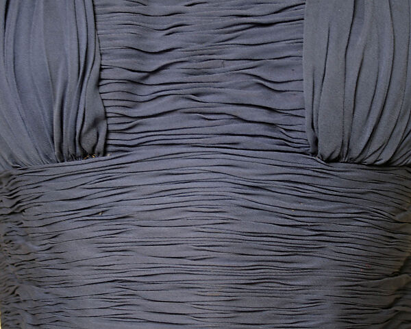 Evening dress, Jean Dessès (French (born Egypt), Alexandria 1904–1970 Athens), silk, synthetic fiber, French