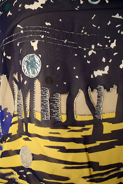 "Thorigny", Chloé (French, founded 1952), silk, sequins, plastic beads, French