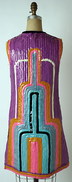 Evening dress, Chloé (French, founded 1952), silk, plastic, cotton, French