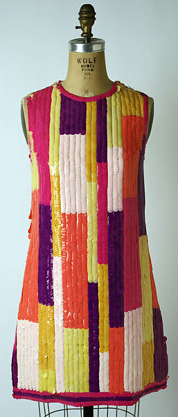 Evening dress, Chloé (French, founded 1952), silk, plastic, French 