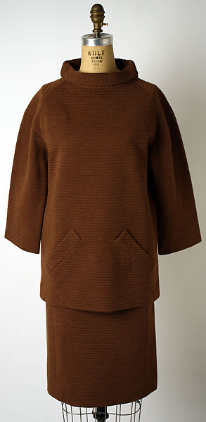 Dress, André Courrèges (French, Pau 1923–2016 Neuilly-sur-Seine), wool, French 