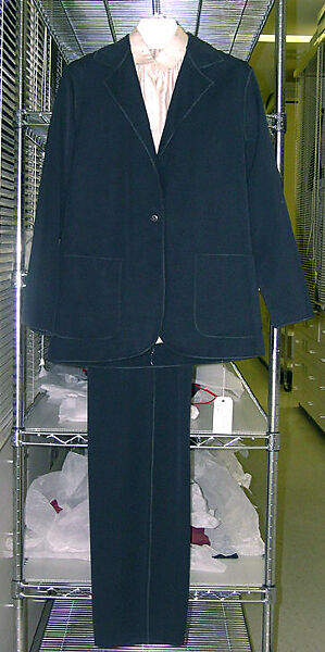 Evening ensemble, Geoffrey Beene (American, Haynesville, Louisiana 1927–2004 New York), wool, silk, metal, snakeskin, American