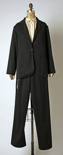 Evening ensemble, Geoffrey Beene (American, Haynesville, Louisiana 1927–2004 New York), wool, silk, metal, snakeskin, American 