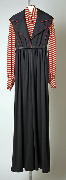 Loungewear, Geoffrey Beene (American, Haynesville, Louisiana 1927–2004 New York), wool, silk, leather, metal, American 