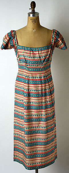Dress, Hattie Carnegie, Inc. (American, 1918–1965), silk, American 