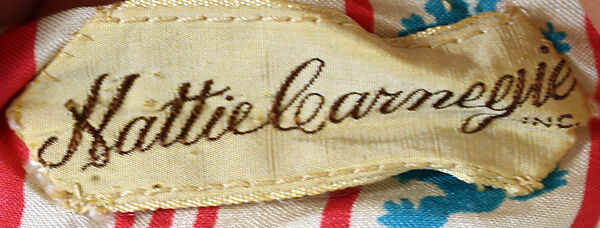 Dress, Hattie Carnegie, Inc. (American, 1918–1965), silk, American