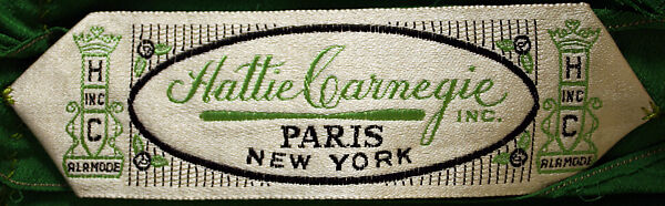 Evening ensemble, Hattie Carnegie, Inc. (American, 1918–1965), silk, American