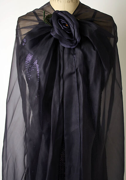 Evening dress, Pierre Cardin (French (born Italy), San Biagio di Callalta 1922–2020 Neuilly), silk, sequins, French