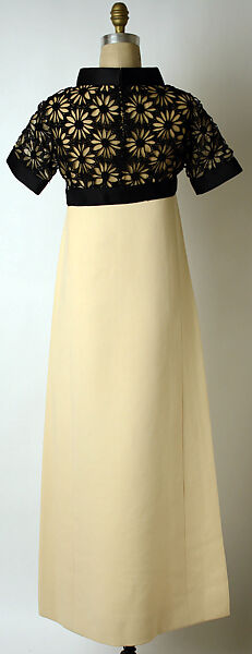 Evening dress, Pierre Cardin (French (born Italy), San Biagio di Callalta 1922–2020 Neuilly), wool, silk, cotton, French