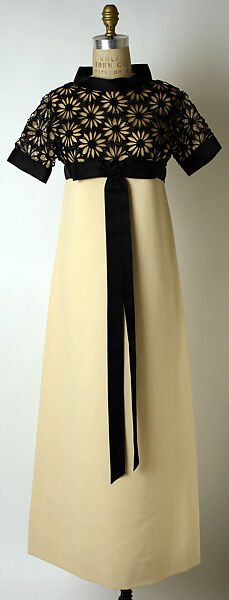 Evening dress, Pierre Cardin (French (born Italy), San Biagio di Callalta 1922–2020 Neuilly), wool, silk, cotton, French 