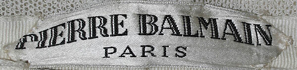 Evening dress, House of Balmain (French, founded 1945), silk, synthetic fiber, French