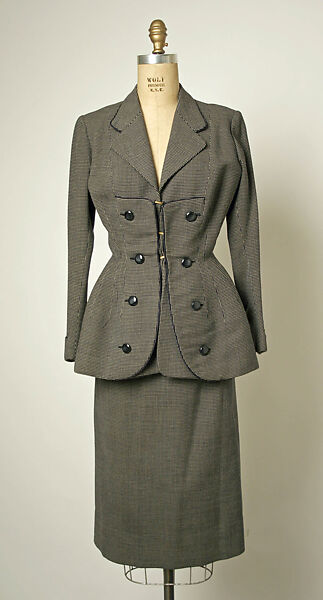 Suit, House of Balmain (French, founded 1945), wool, French 