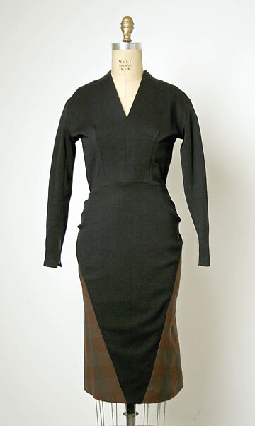 Dress, House of Balmain (French, founded 1945), wool, French 