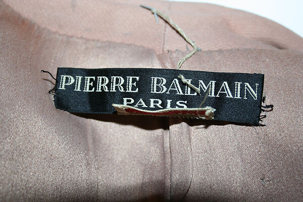 Raincoat, House of Balmain (French, founded 1945), teca estron, French