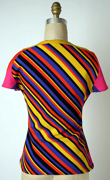 Blouse, Stephen Burrows (American, born 1943), wool, leather, American