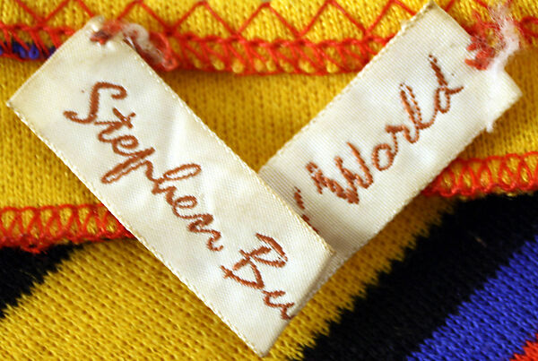 Blouse, Stephen Burrows (American, born 1943), wool, leather, American