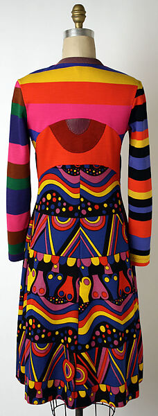 Dress, Stephen Burrows (American, born 1943), wool, leather, American