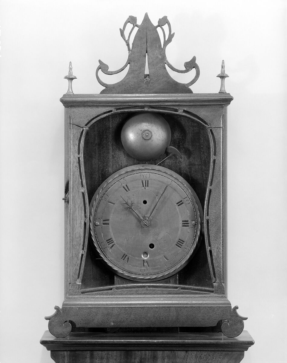 Wall Clock, Aaron Willard (1757–1844), Mahogany, American