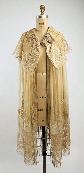 Evening ensemble, Boué Soeurs (French, 1897–1957), cotton, silk, metallic, French