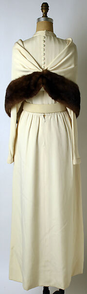 Evening ensemble, Donald Brooks (American, New Haven, Connecticut 1928–2005 Stony Brook, New York), silk, fur, American