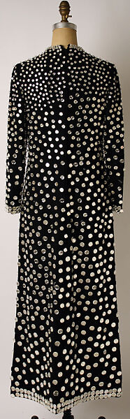 Evening dress, Donald Brooks (American, New Haven, Connecticut 1928–2005 Stony Brook, New York), wool, glass, American