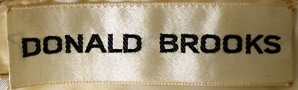 Evening dress, Donald Brooks (American, New Haven, Connecticut 1928–2005 Stony Brook, New York), silk, American