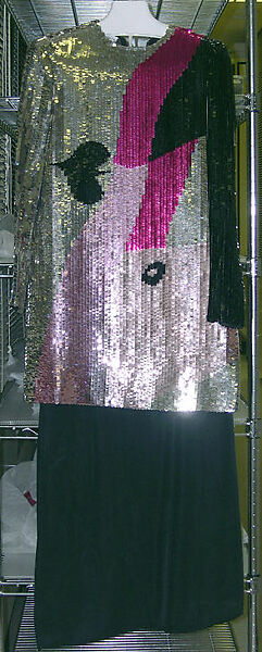 Evening ensemble, Geoffrey Beene (American, Haynesville, Louisiana 1927–2004 New York), silk, plastic, American